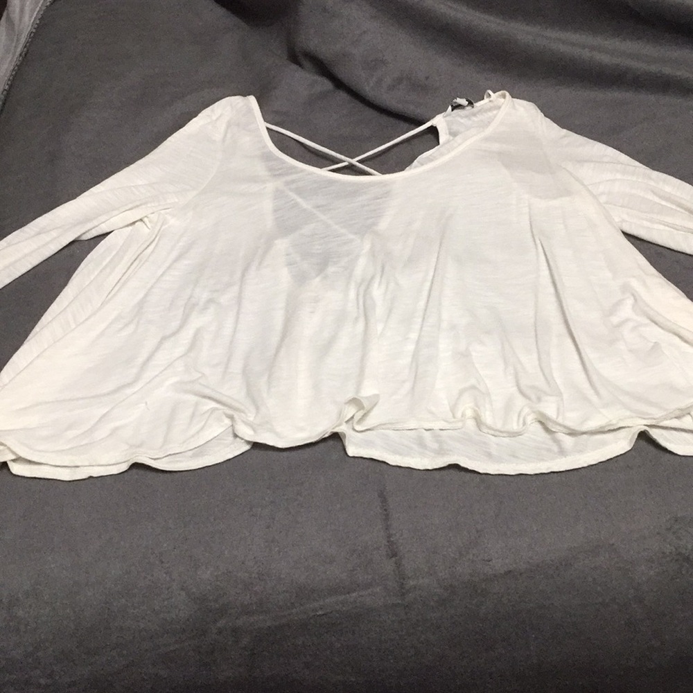 American Eagle flowy dress top with open back